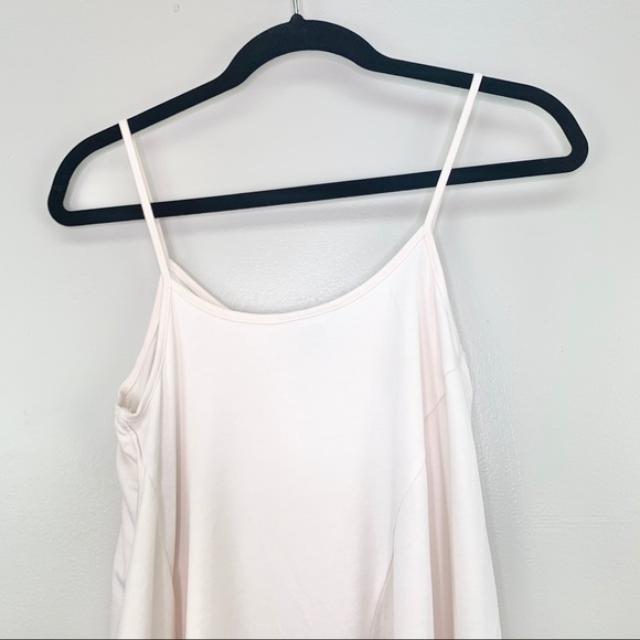 Bar III Ivory Just Blush Modal Asymmetrical Tank - Picture 7 of 9
